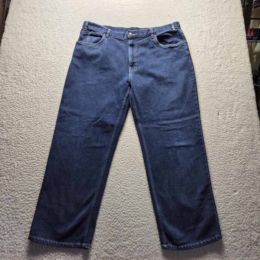 TownCraft Jeans Mens 42x29 Blue Classic Fit Straight Denim Pants Medium Wash
